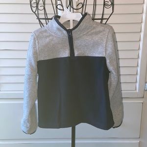 Gray & Blue Fleece Pull Over Jacket sz5